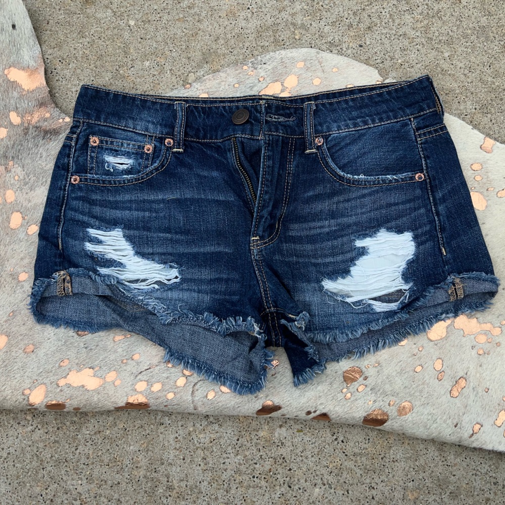 American Eagle Denim Distressed Shorts